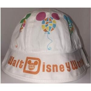 NWT DISNEY WORLD 50th Anniversary Vault Magic Kingdom Bucket Hat Balloons